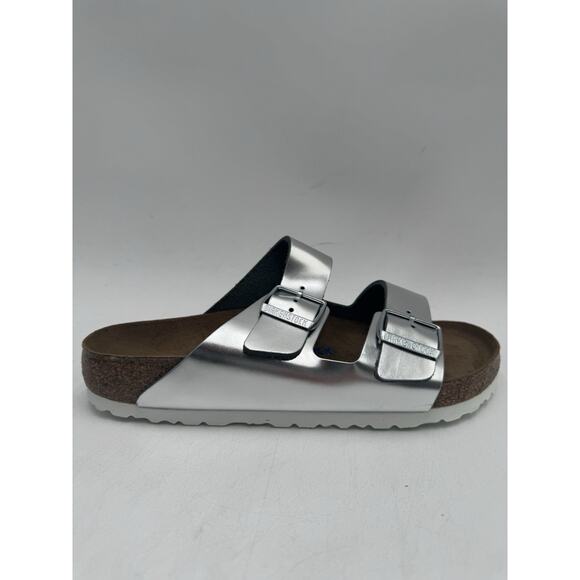 Birkenstock ARIZONA BS Women's NEW Sandal Silver EU Size 40 Regular - Picture 4 of 11